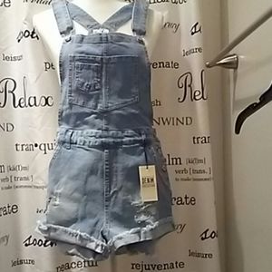 Small Denim short overalls